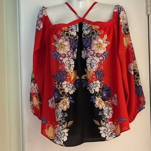 Beautiful INC cold shoulder blouse